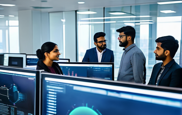 직업별 연봉 정보 - **Prompt 1: The AI & Data Science Revolution**
    "A vibrant and futuristic image featuring a diver...