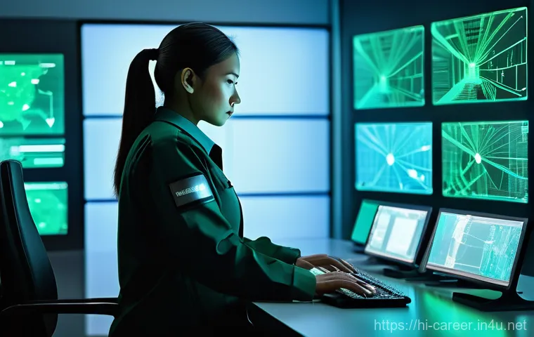 기술 직무 진로 - **Prompt: Data Scientist Uncovering Insights**
    "A powerful, cinematic portrait of a focused data...